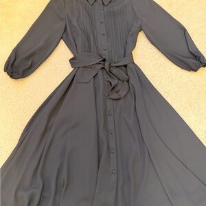 Nanette Lepore Charcoal Long Sleeve Dress